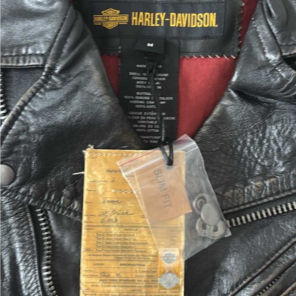 Harley-Davidson Black Leather Biker vest